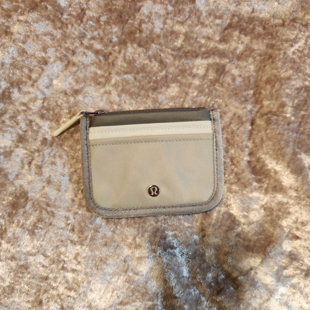 lululemon athletica Beige and Gray Wallet